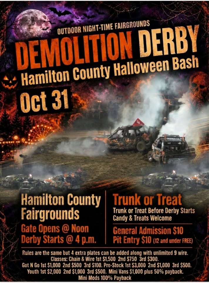 Hamilton County Halloween Bash Demolition Derby